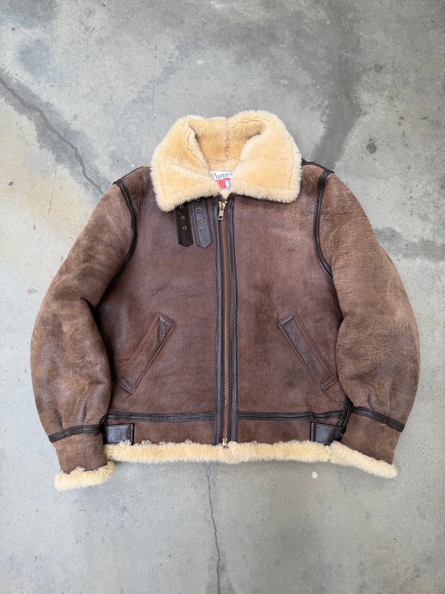 1990s Sherpa Lined B3 Flight Jacket - M
