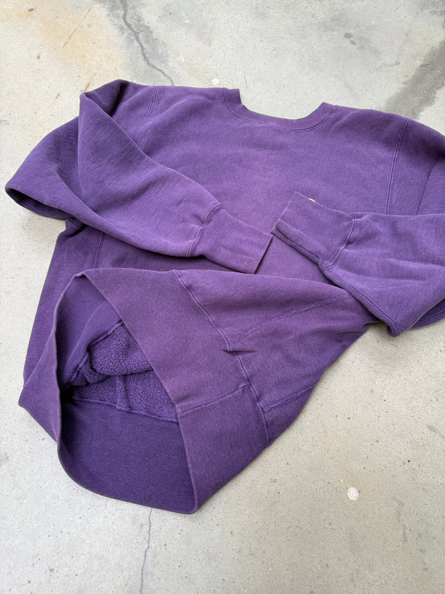 1990s Purple Champion Reverse Weave Sweatshirt - M