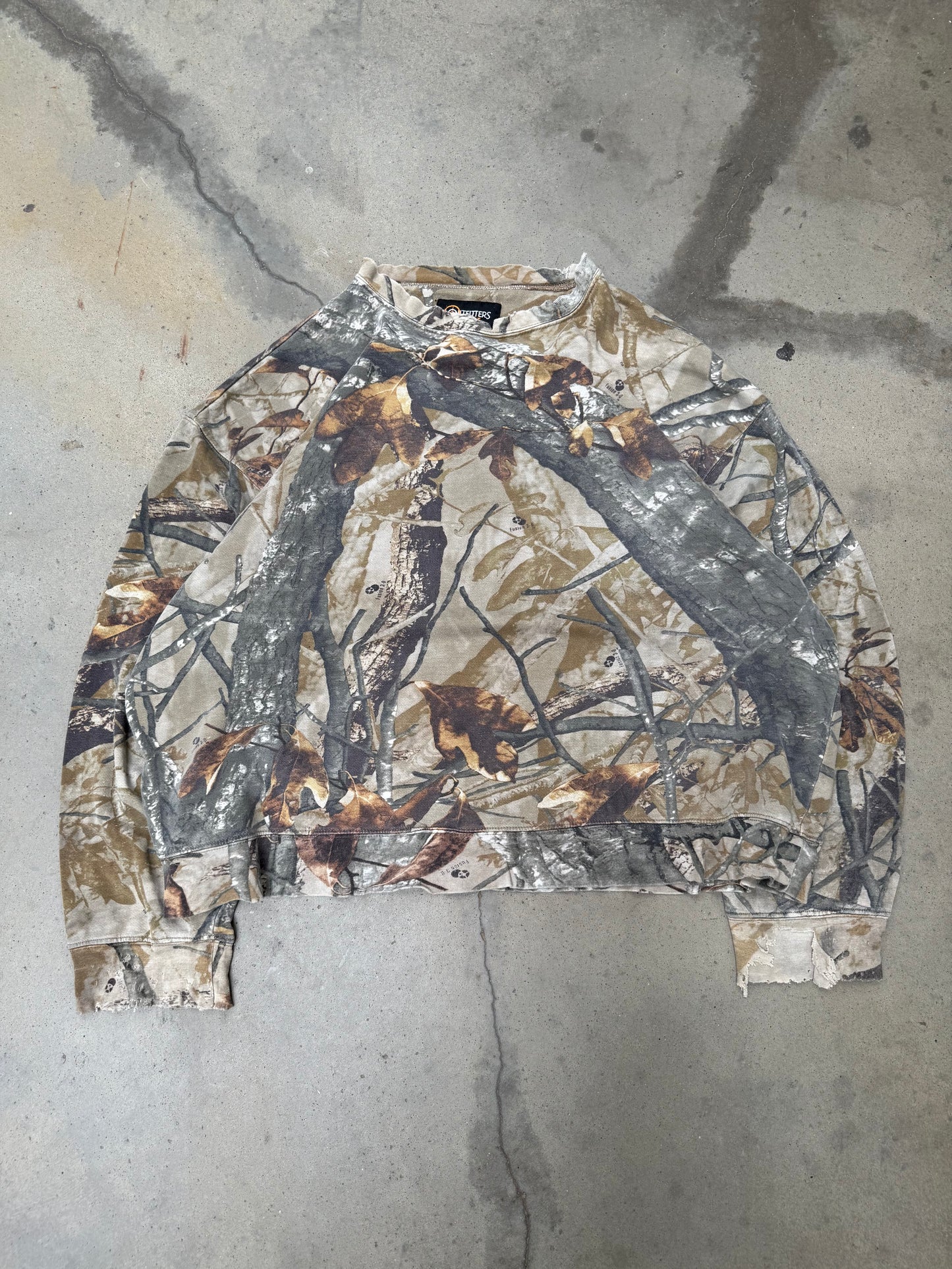 1990s Real Tree Camo Boxy Sweatshirt - XL