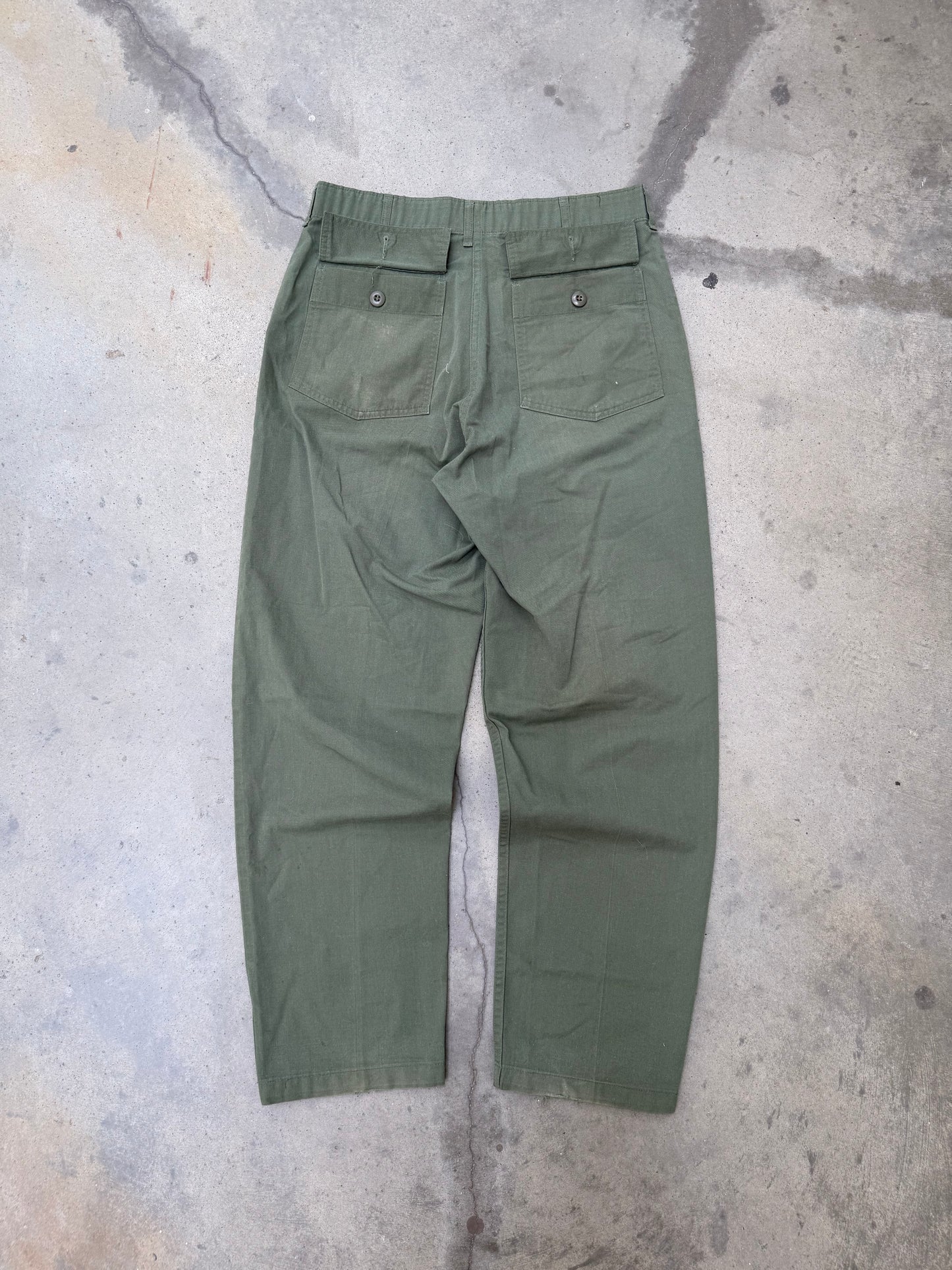 1970s OG507 Military Fatigue Pants - 32X30