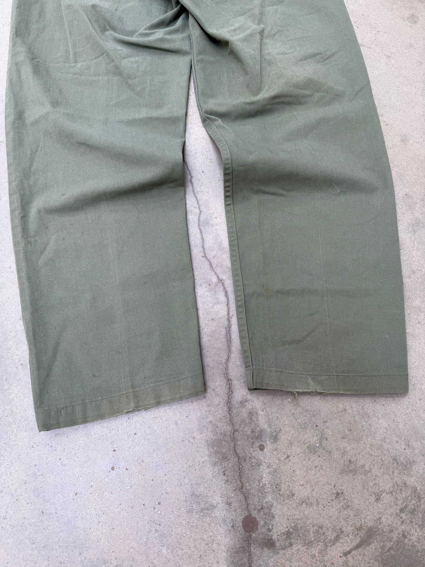1970s OG507 Military Fatigue Pants - 32X30