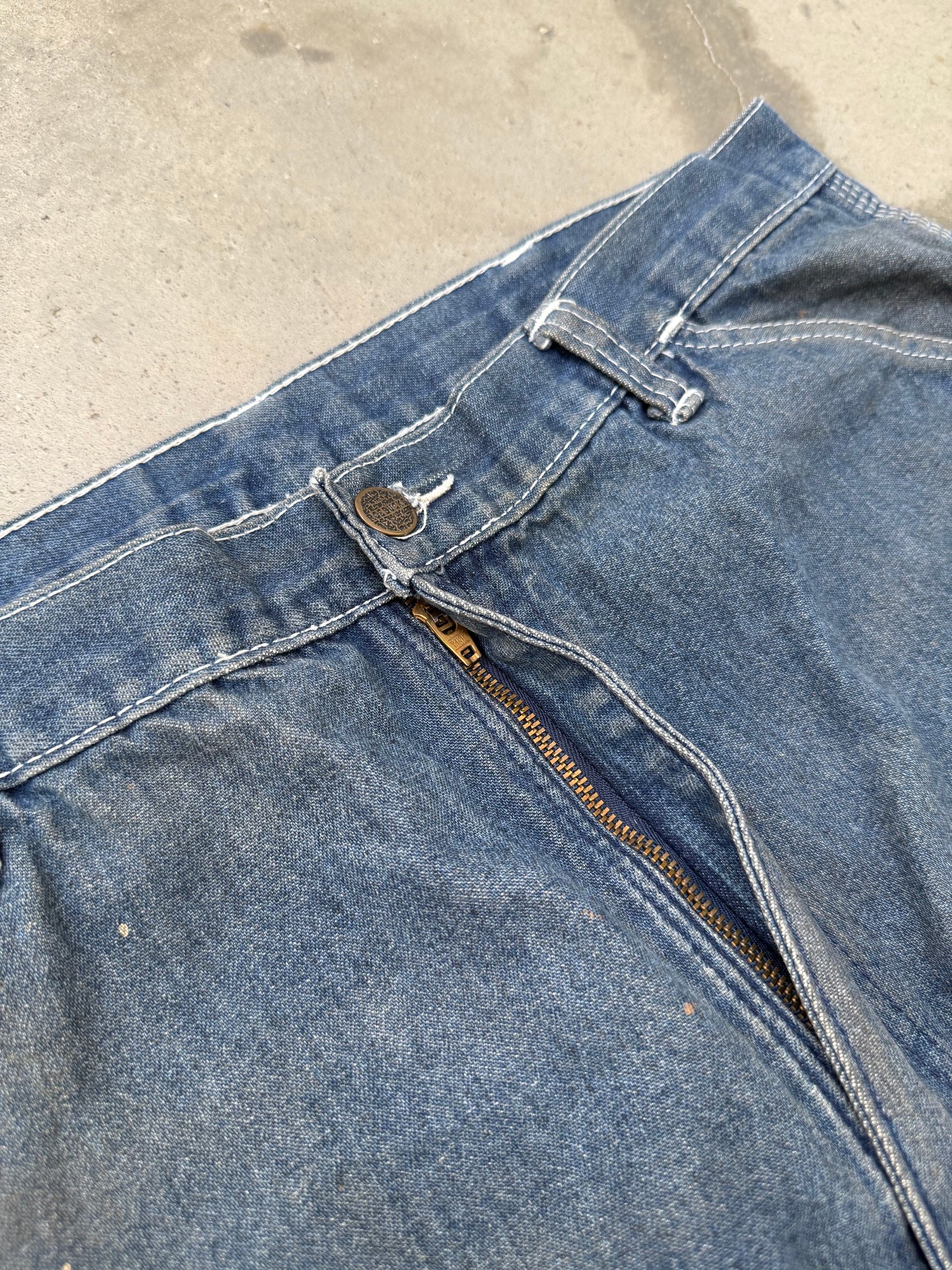 1980s Sears Dirty Mud Wash Carpenter Jeans - 36X28