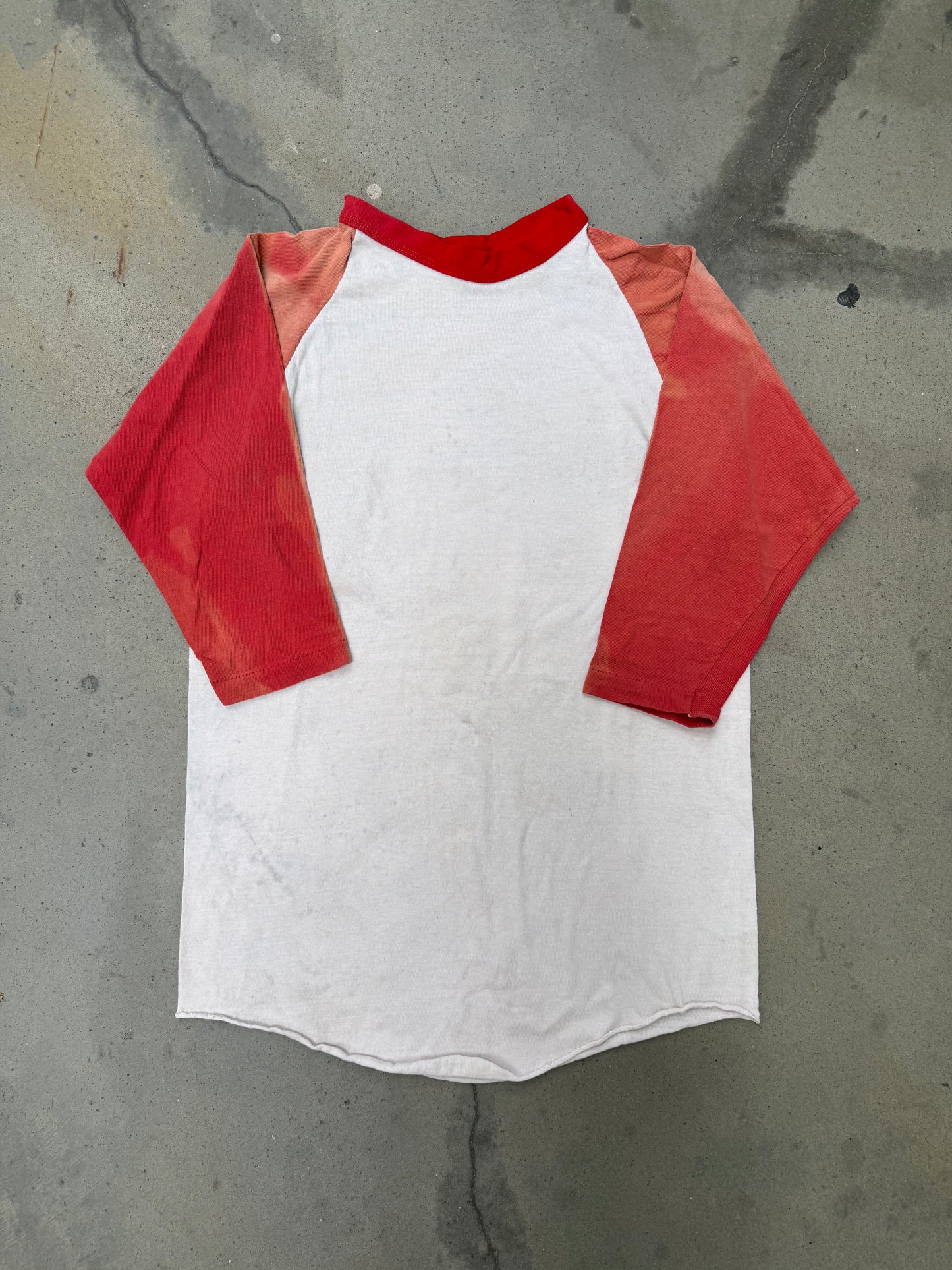 1970s Russell Sun Faded Raglan Baseball Tee - M