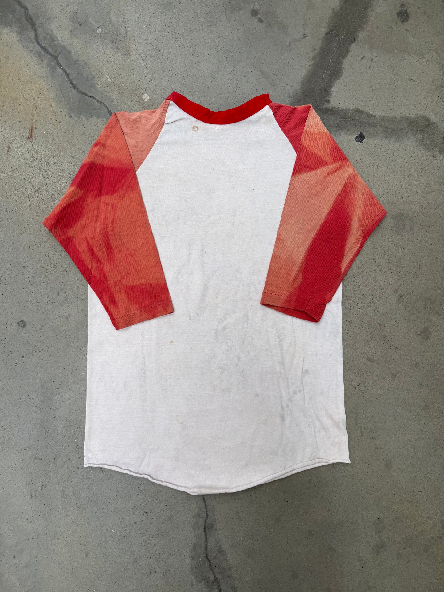 1970s Russell Sun Faded Raglan Baseball Tee - M