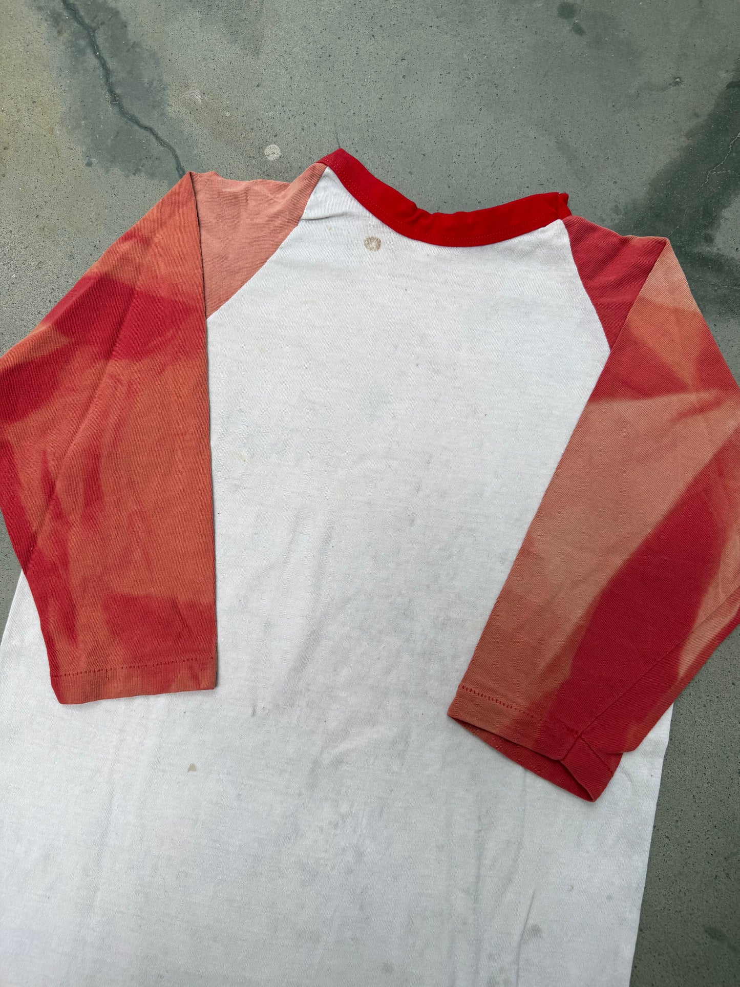1970s Russell Sun Faded Raglan Baseball Tee - M