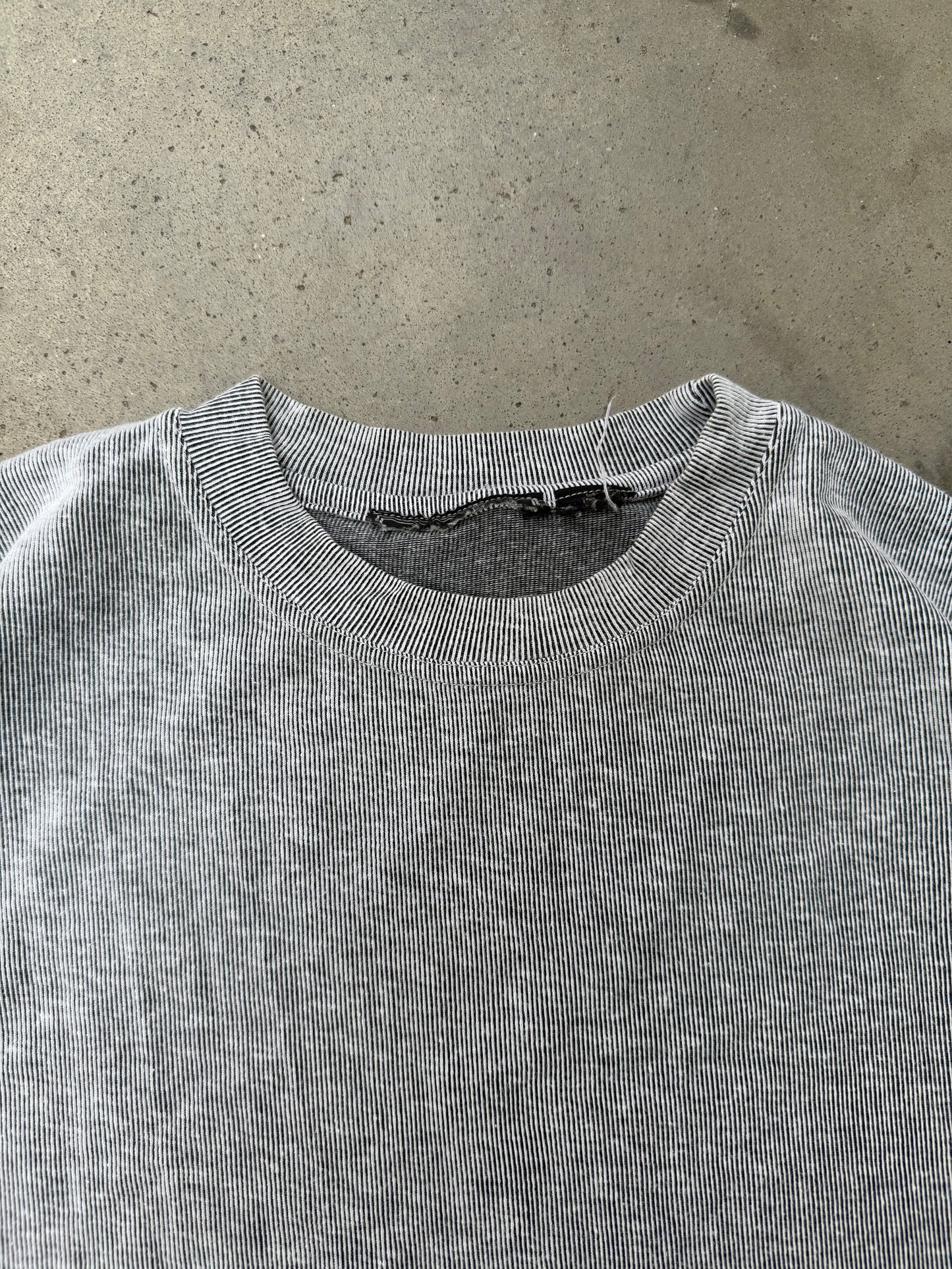 2000s Blank Ribbed Tee - XL