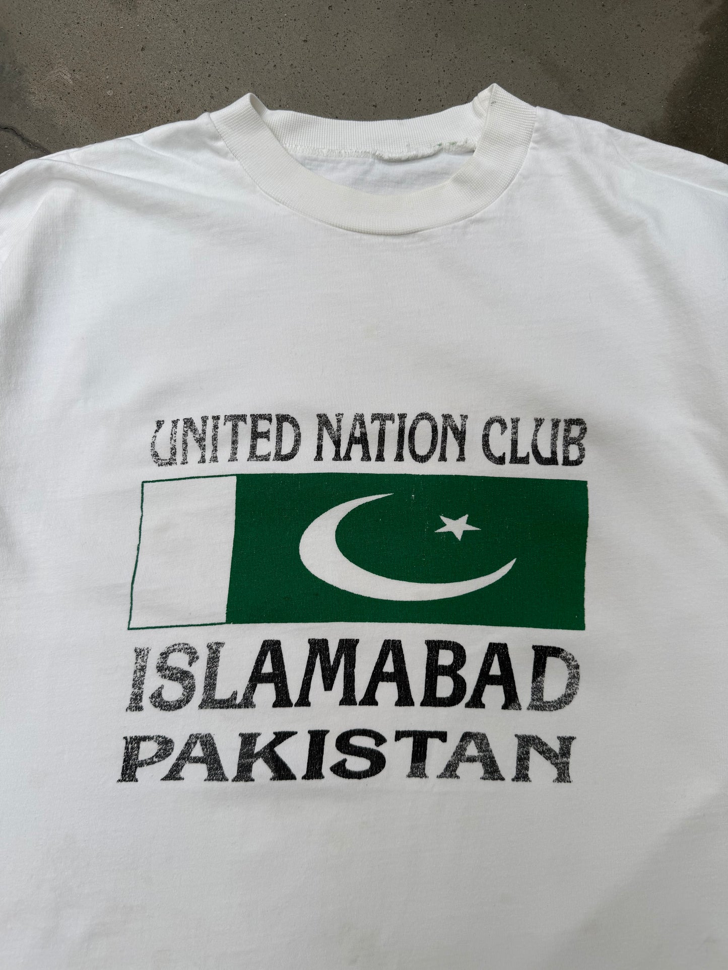 1990s Islamabad Pakistan Flag Tee - L