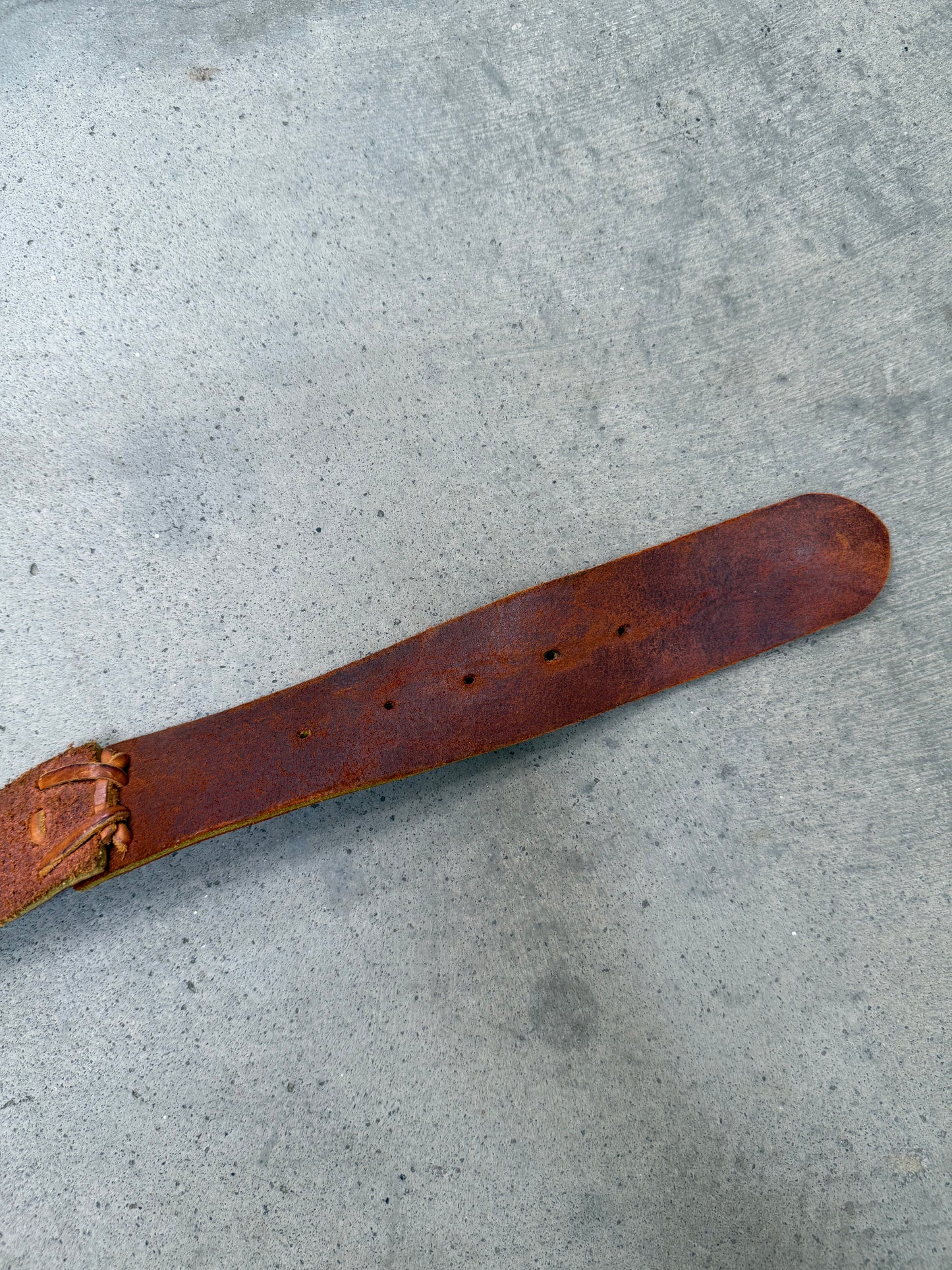 1990s Woven Layered Leather Belt - 36