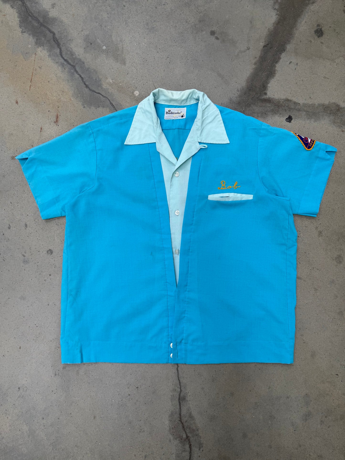 1970s Two Tone Bowling Shirt - L