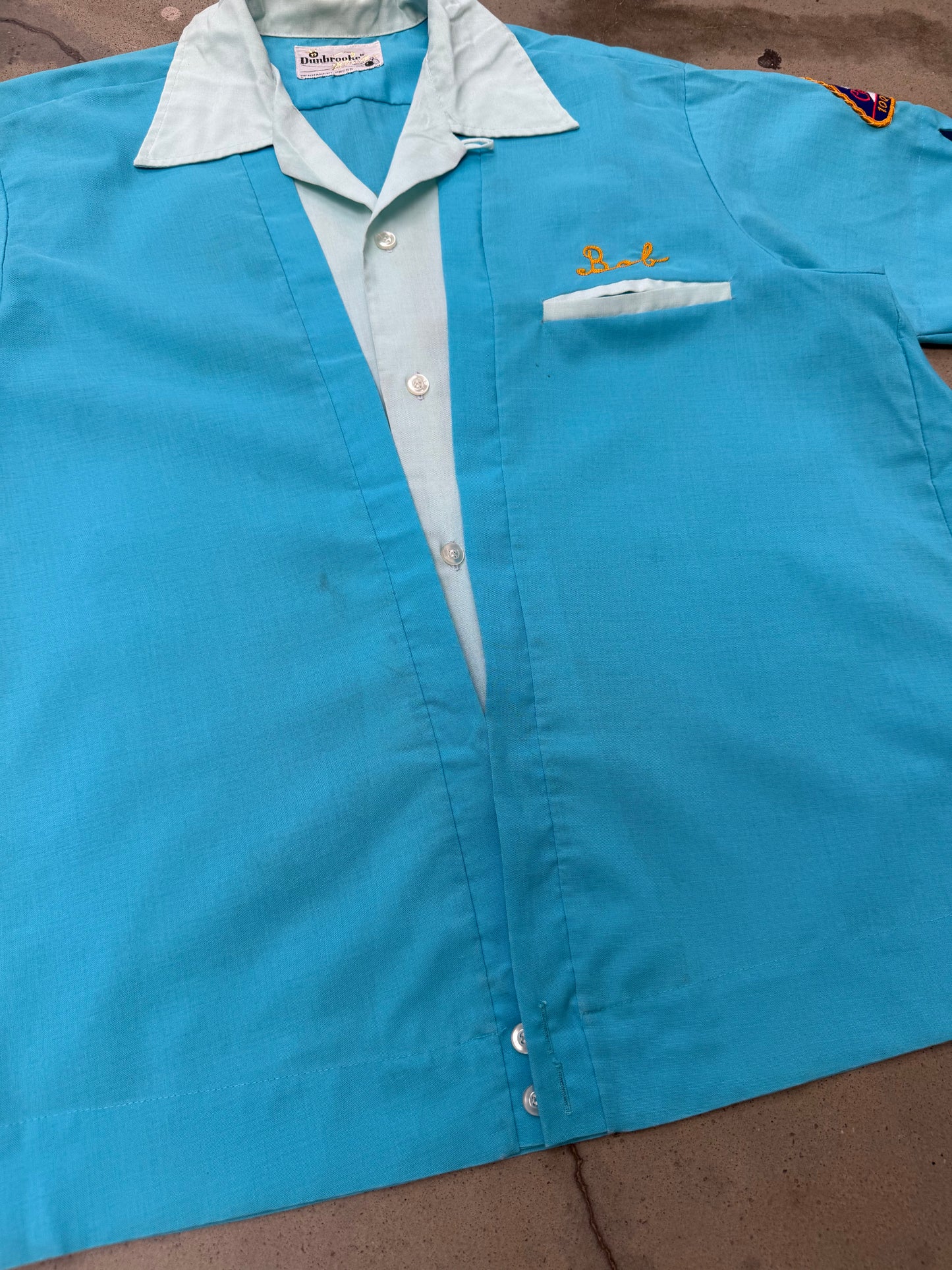 1970s Two Tone Bowling Shirt - L