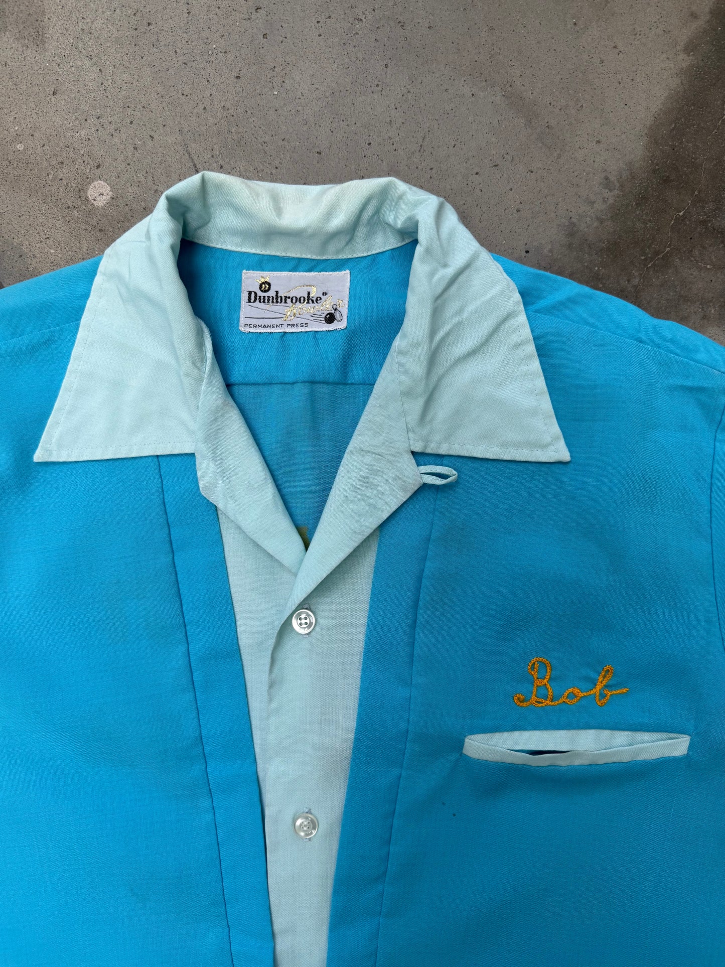 1970s Two Tone Bowling Shirt - L