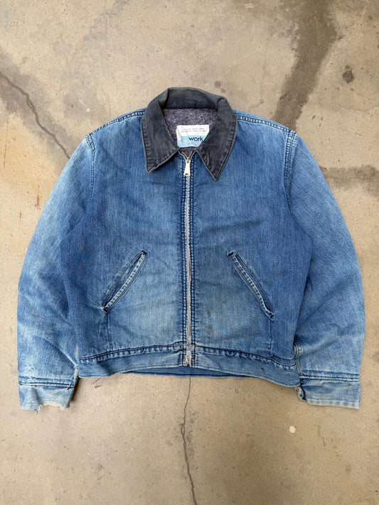 1980s Sears Boxy Denim Work Jacket - M