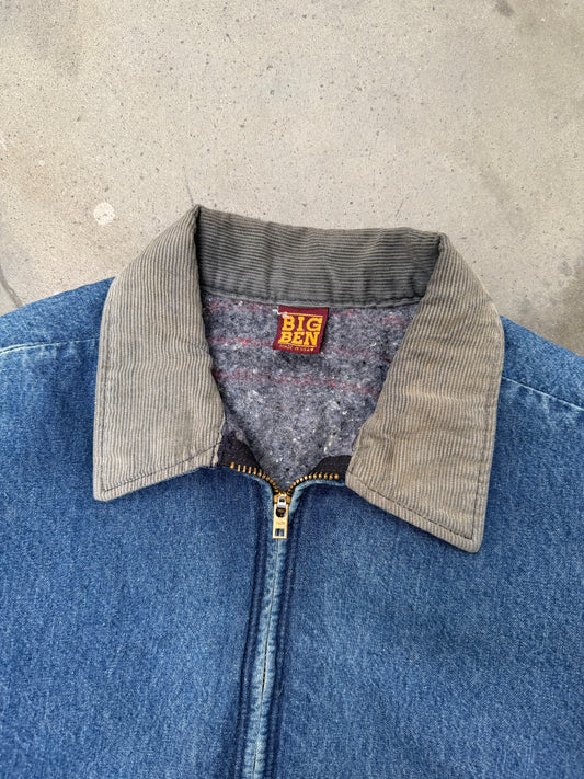 1980s Big Ben Boxy Denim Work Jacket - M