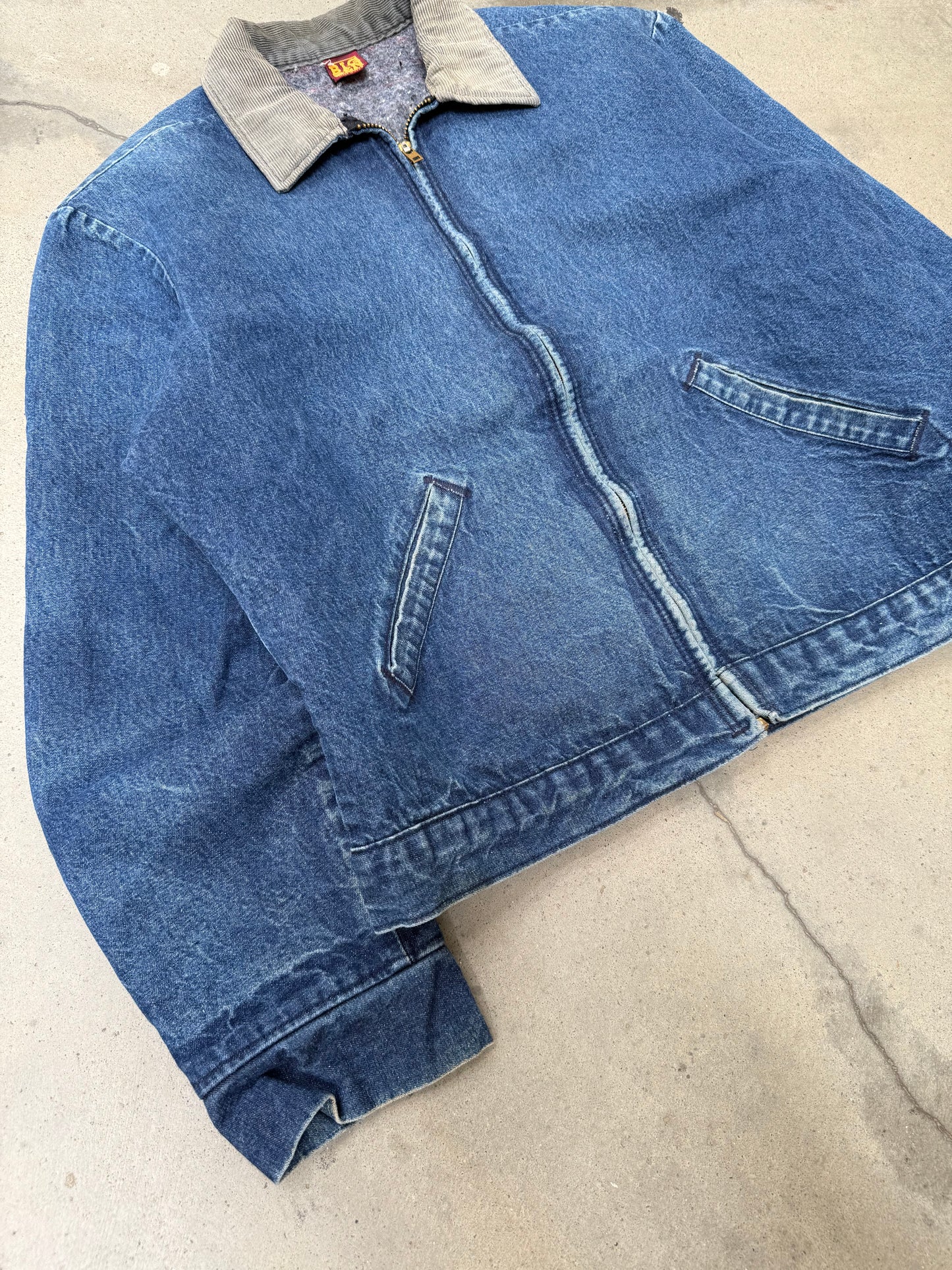 1980s Big Ben Boxy Denim Work Jacket - M