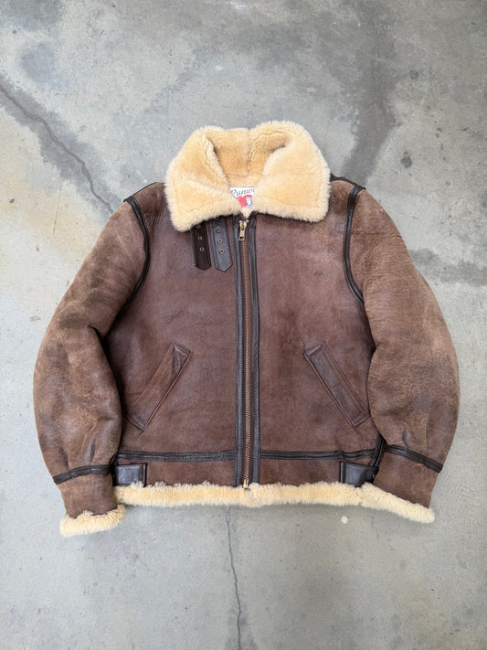 1990s Sherpa Lined B3 Flight Jacket - M