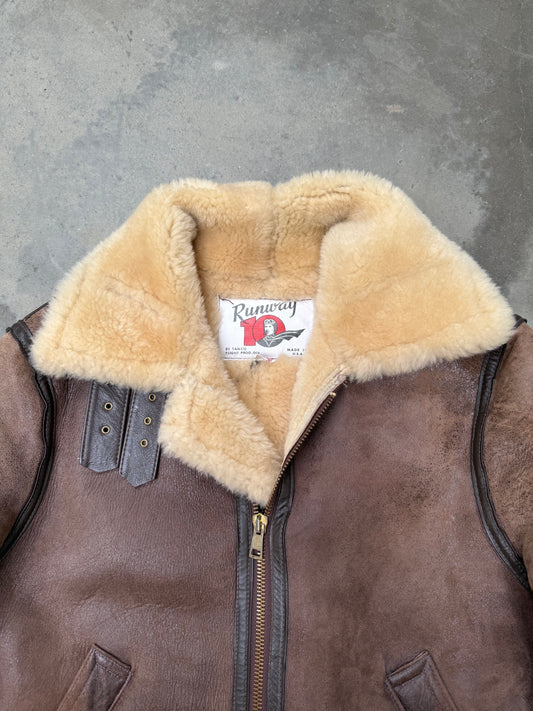 1990s Sherpa Lined B3 Flight Jacket - M