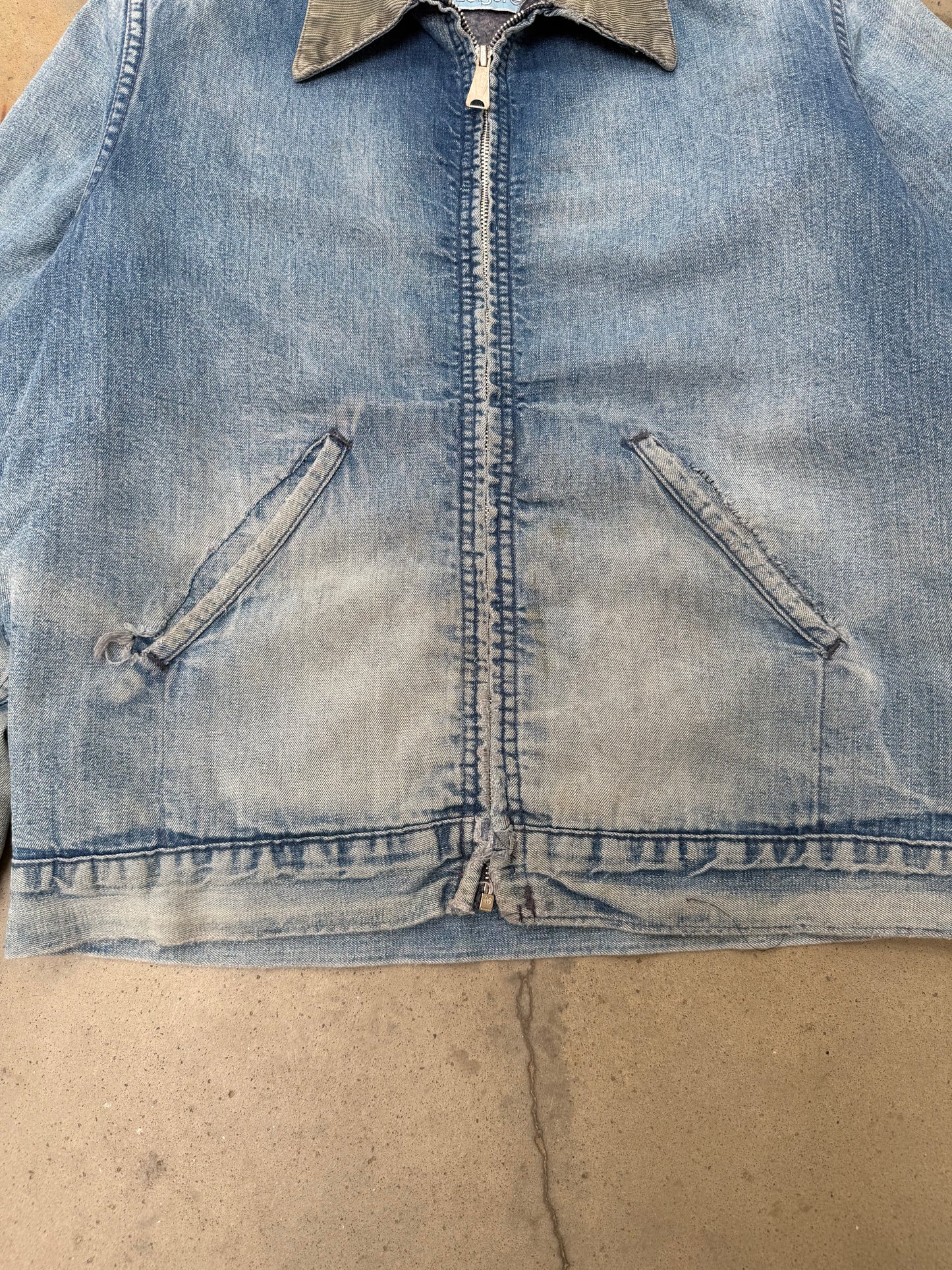 1980s Sears Denim Boxy Work Jacket - M