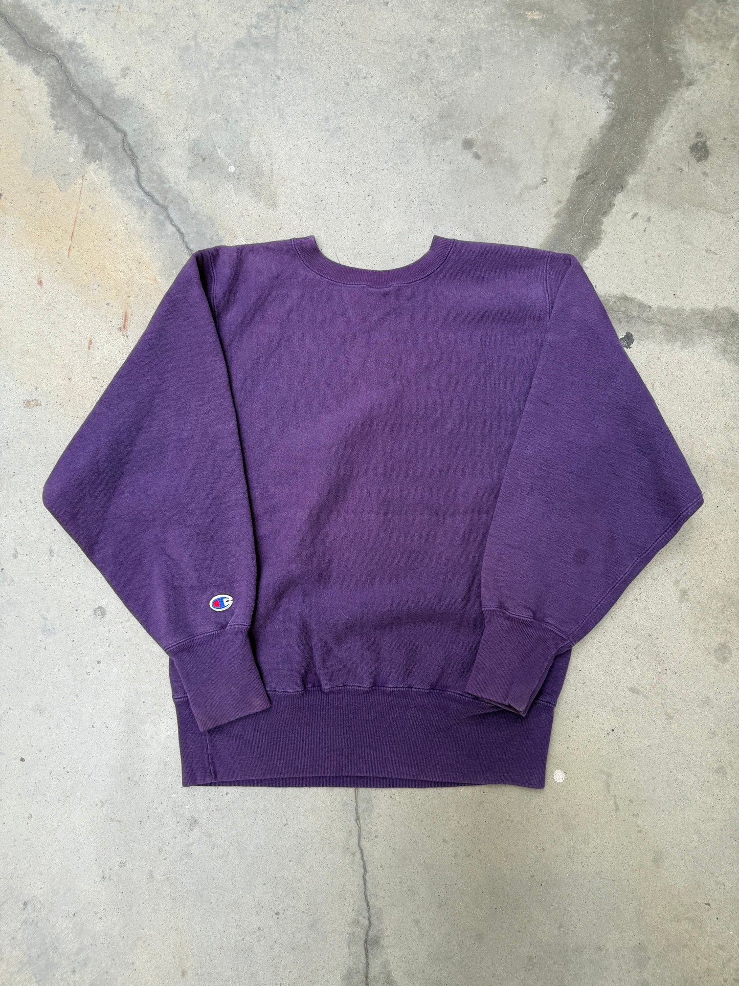 1990s Purple Champion Reverse Weave Sweatshirt - M