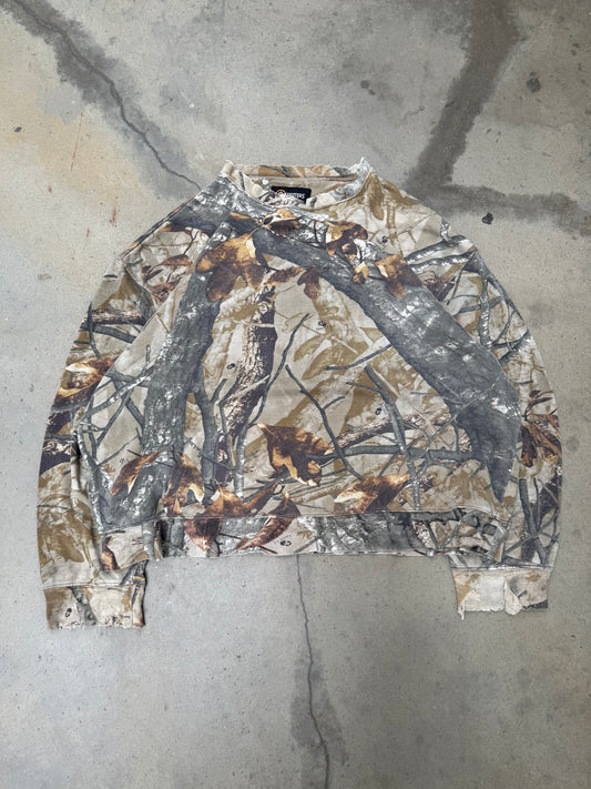 1990s Real Tree Camo Boxy Sweatshirt - XL