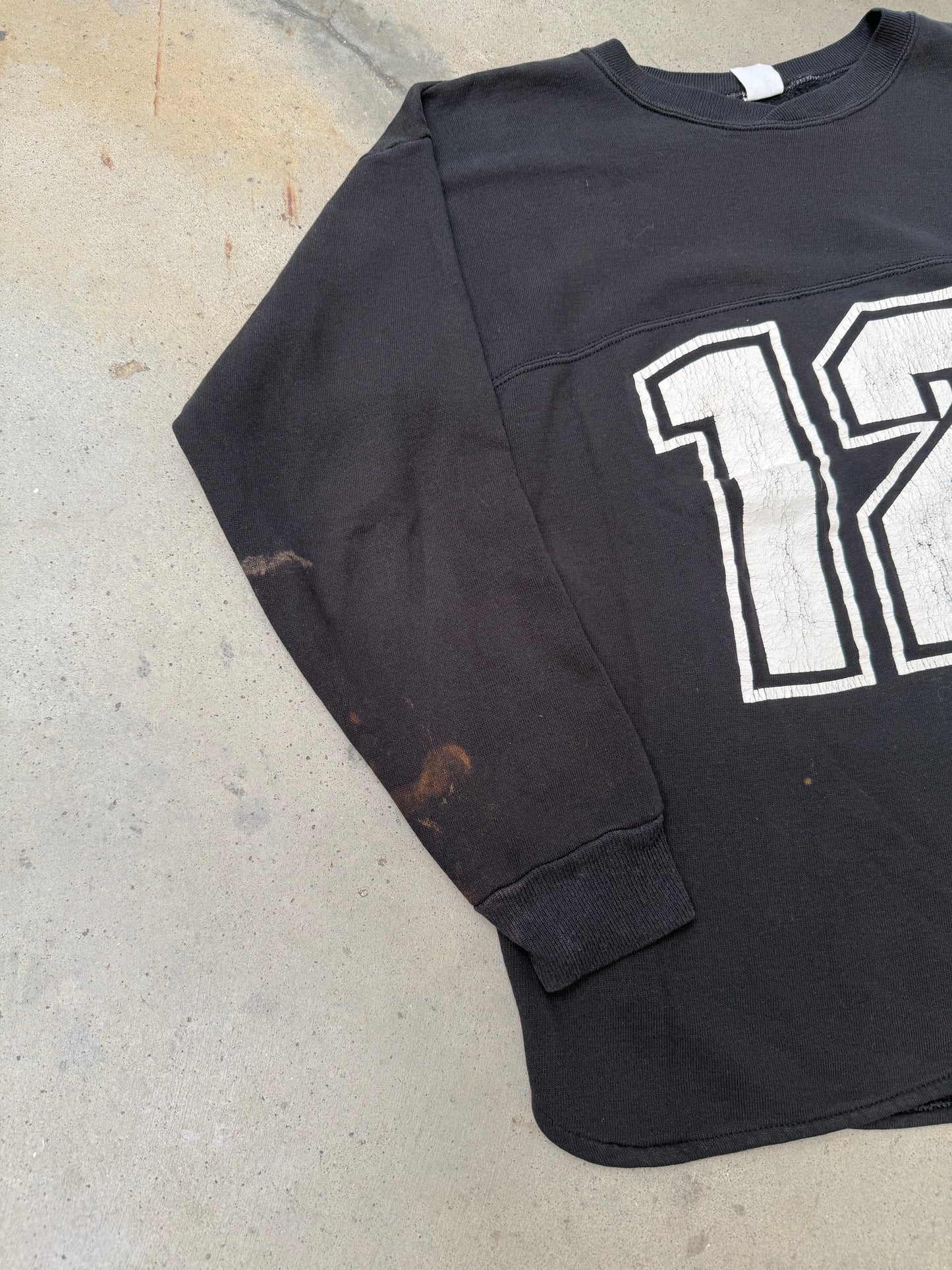 1980s Cotton #12 Jersey Sweatshirt - L