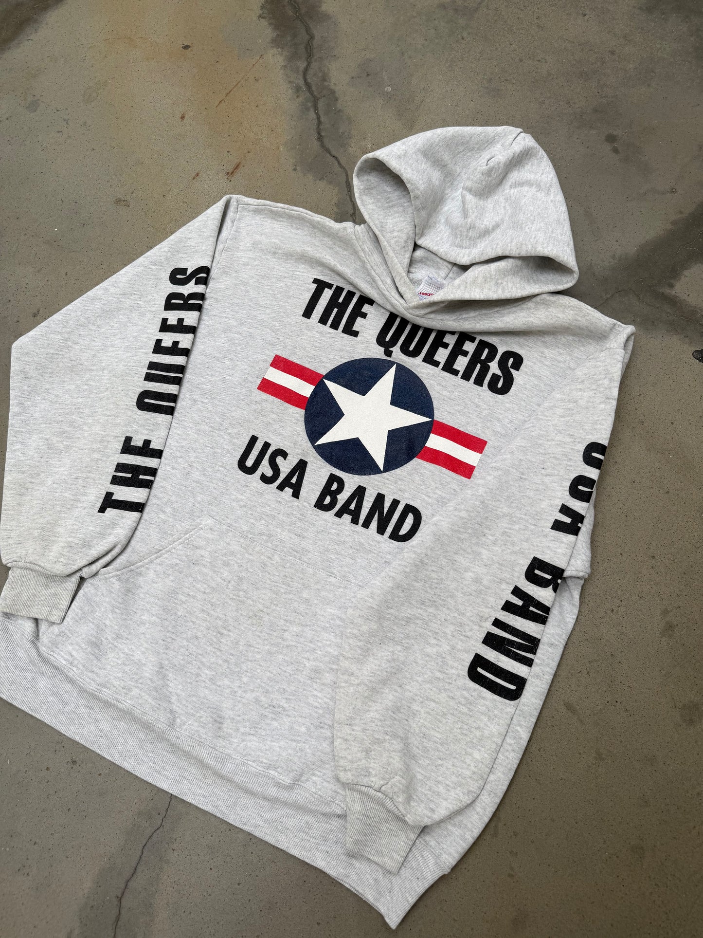 1990s The Queers USA Band Hoodie - L