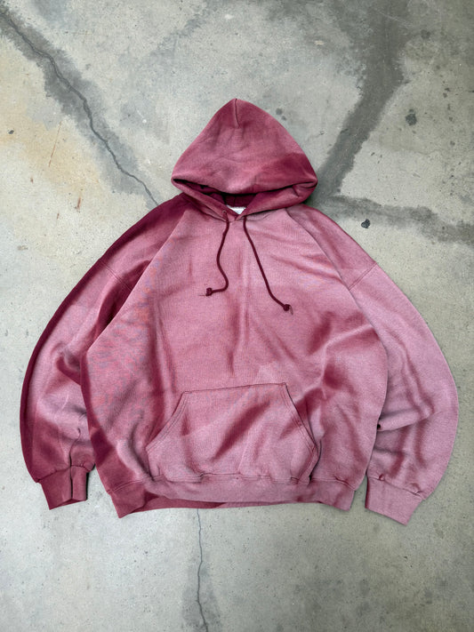 1990s Sun Faded Boxy Pullover Hooded Sweatshirt - XL