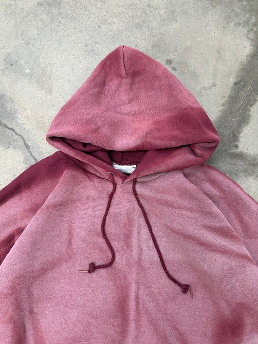 1990s Sun Faded Boxy Pullover Hooded Sweatshirt - XL