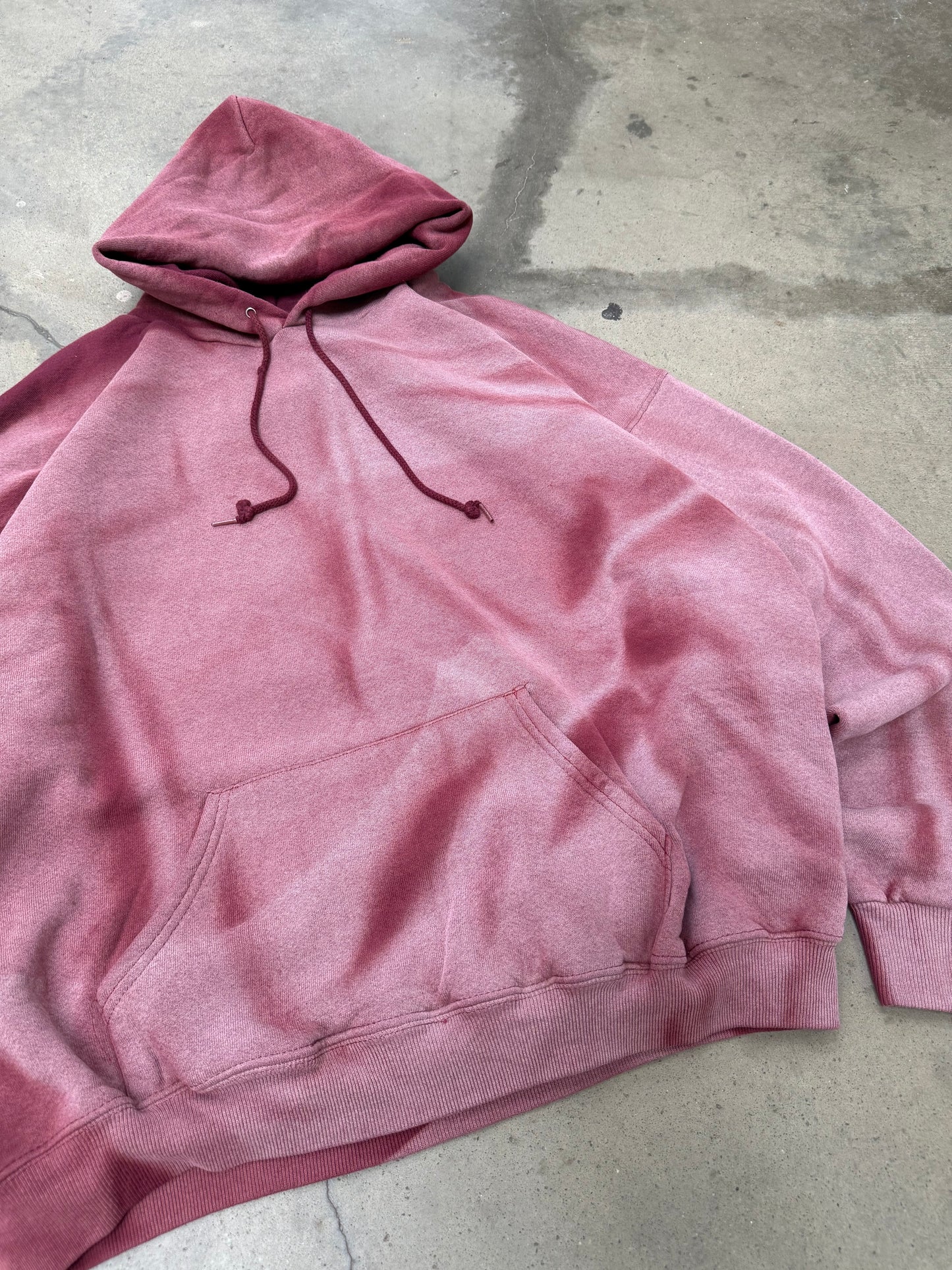 1990s Sun Faded Boxy Pullover Hooded Sweatshirt - XL
