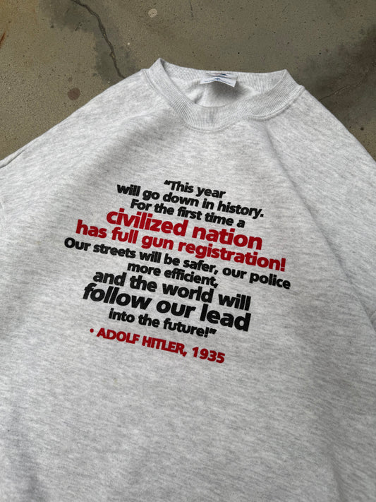 1990s Gun Reform Quote Sweatshirt - L