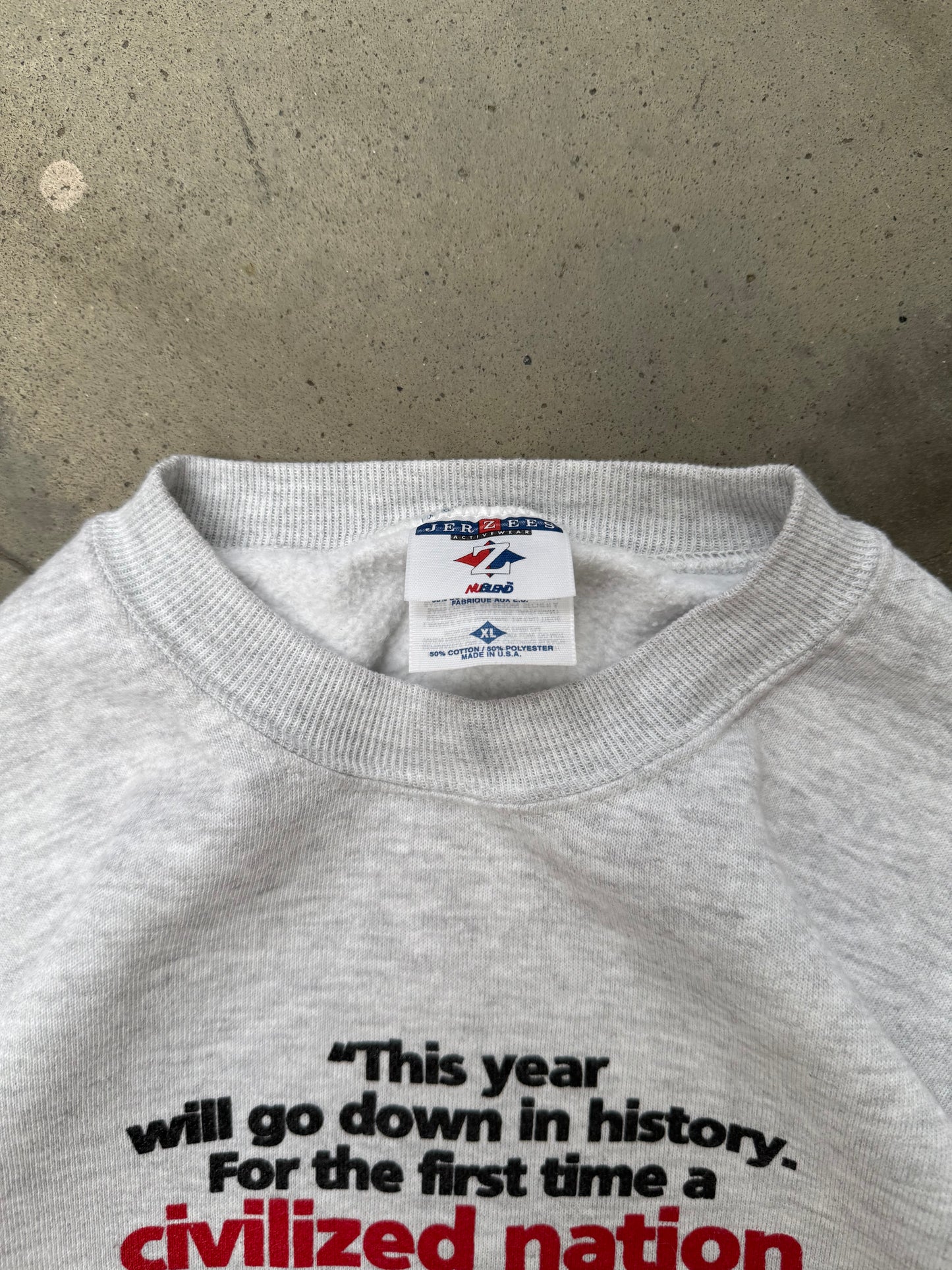 1990s Gun Reform Quote Sweatshirt - L