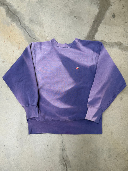 1980s Sun Faded Purple Champion Reverse Weave Sweatshirt - L