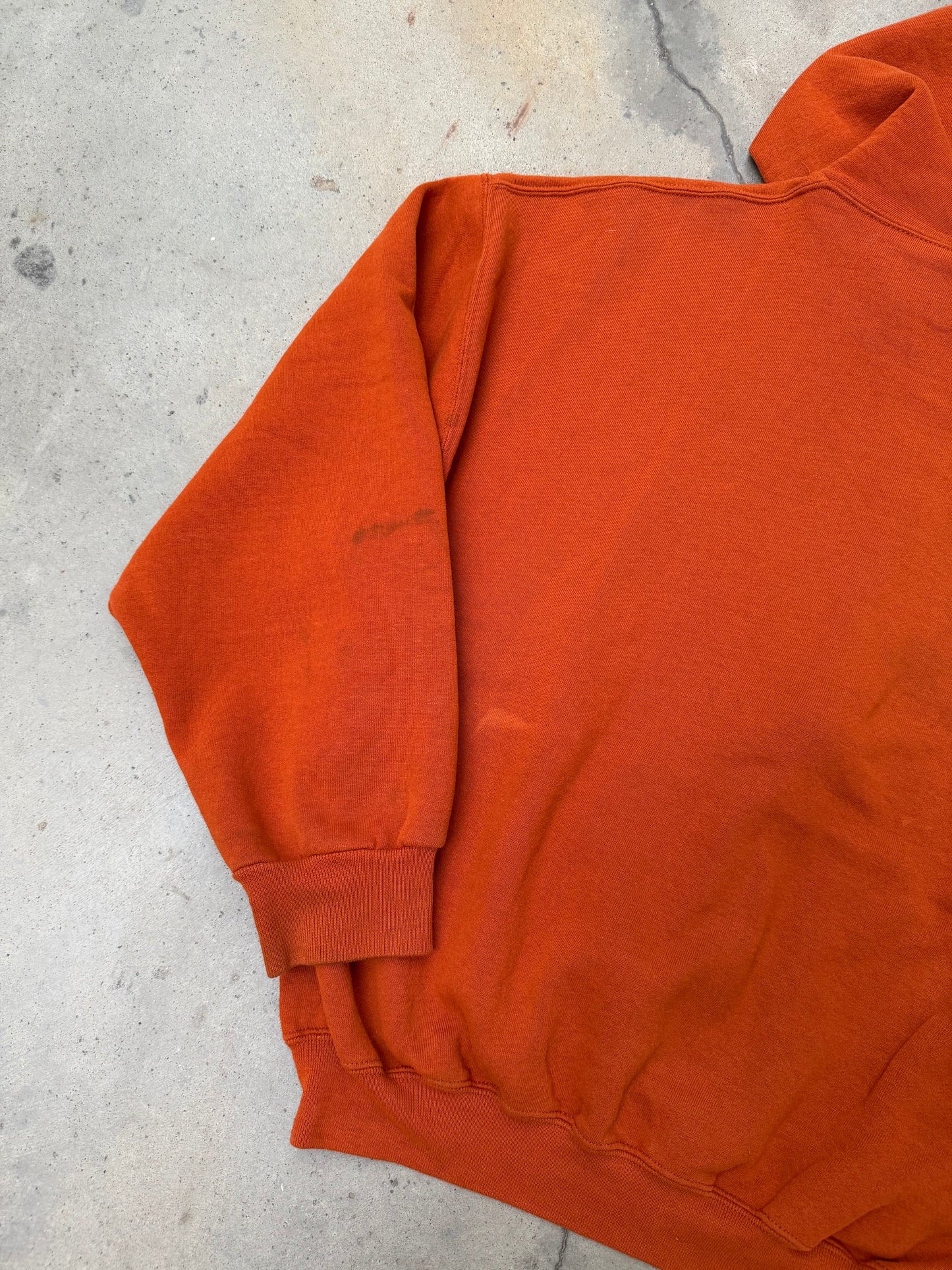 2000s Orange Russell Zip-Up Hooded Sweatshirt - XL