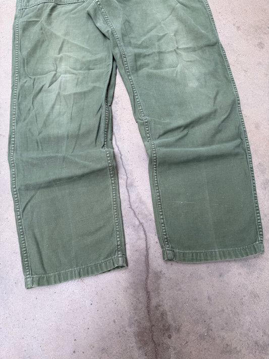 1970s OG107 Military Fatigue Pants - 30X31
