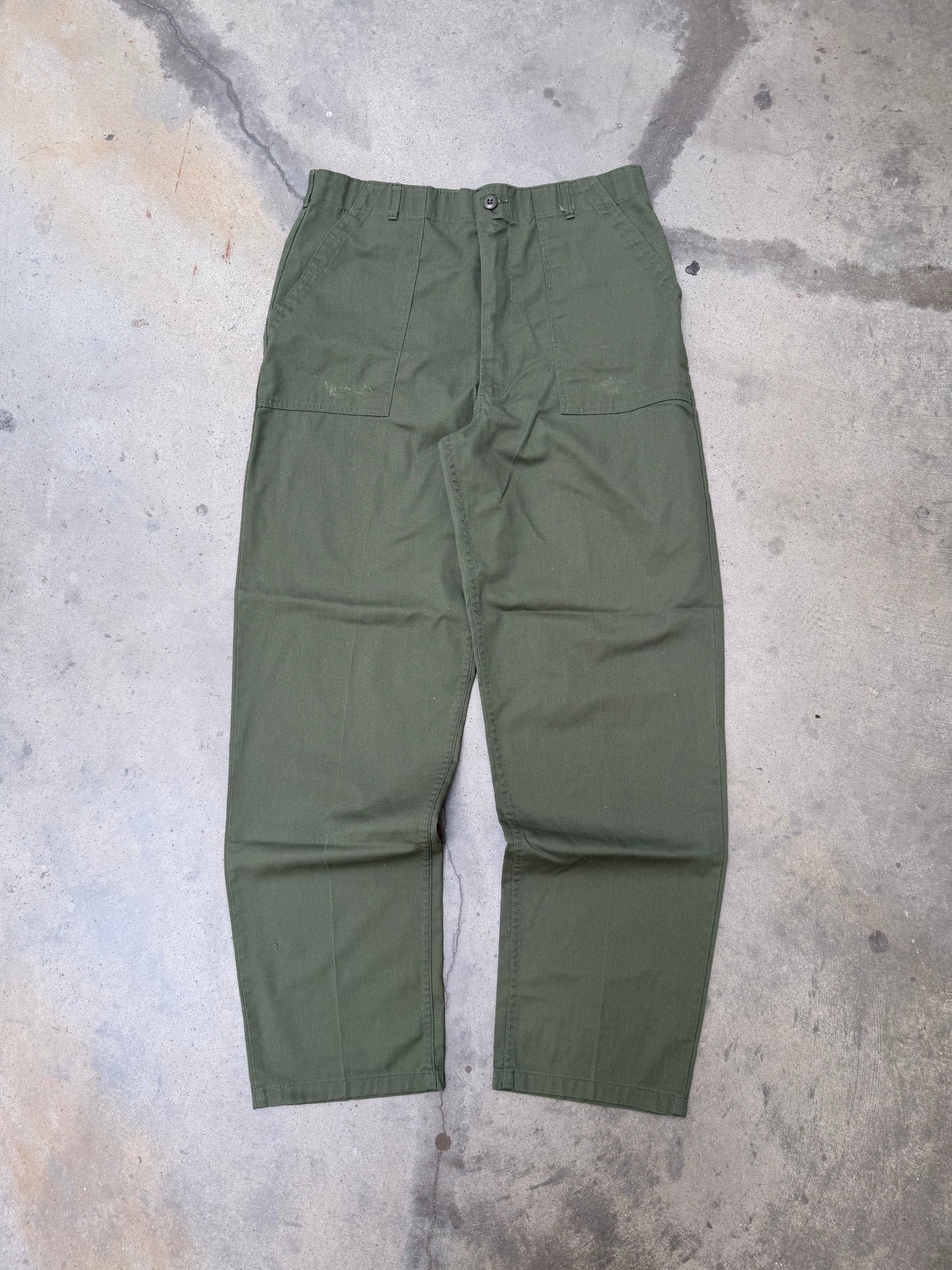 1970s OG507 Military Fatigue Pants - 36X34