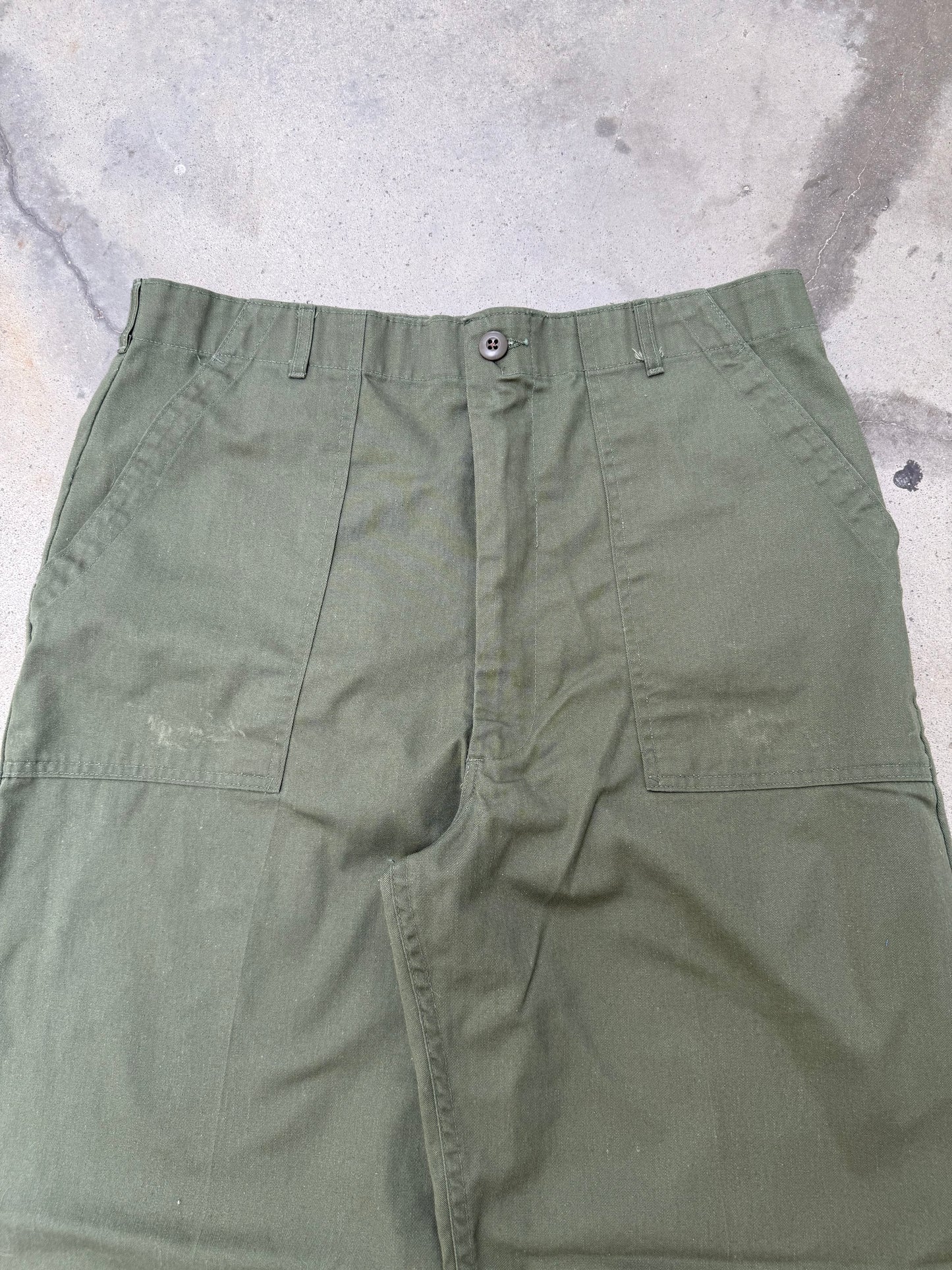 1970s OG507 Military Fatigue Pants - 36X34