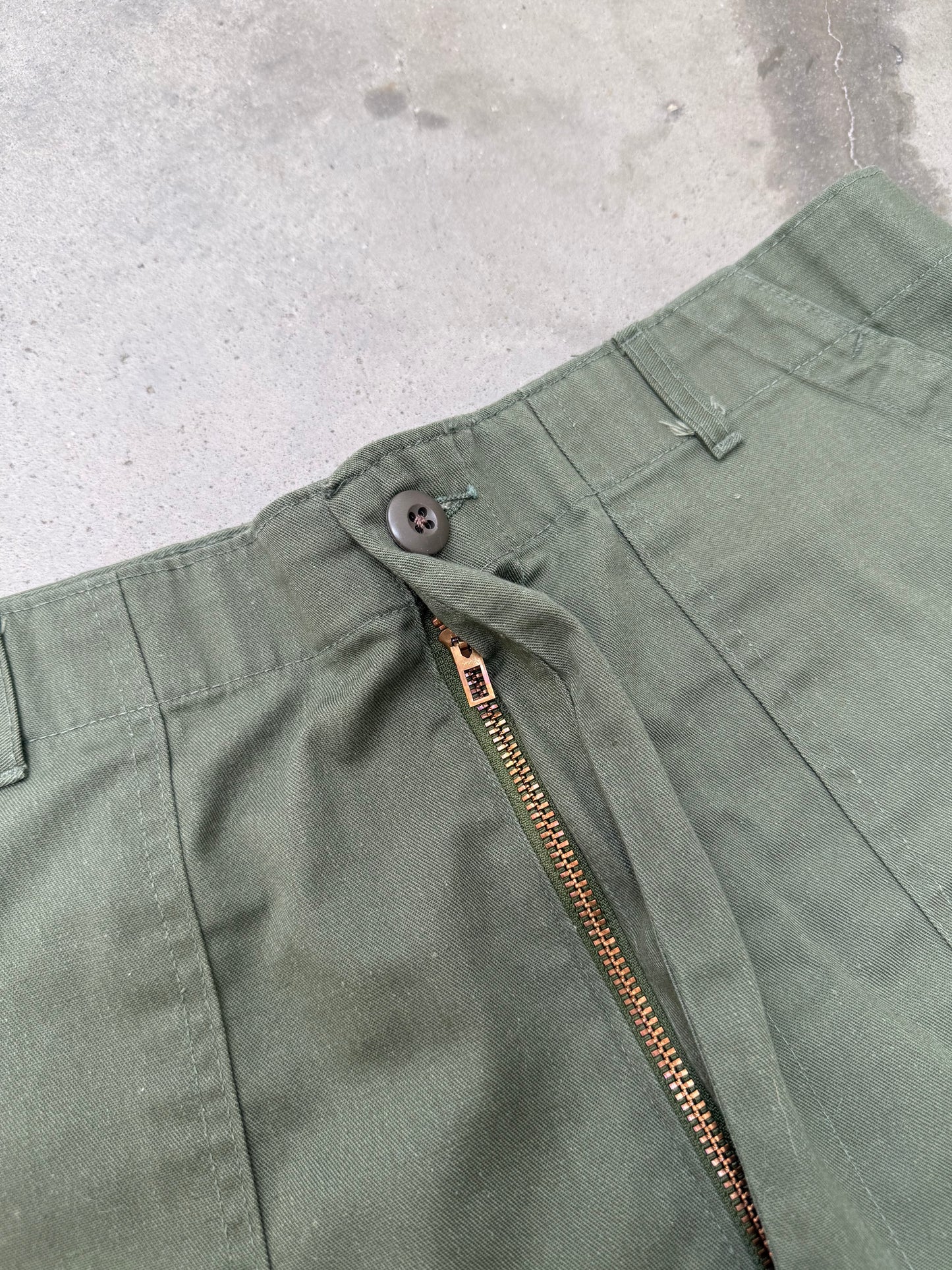 1970s OG507 Military Fatigue Pants - 36X34