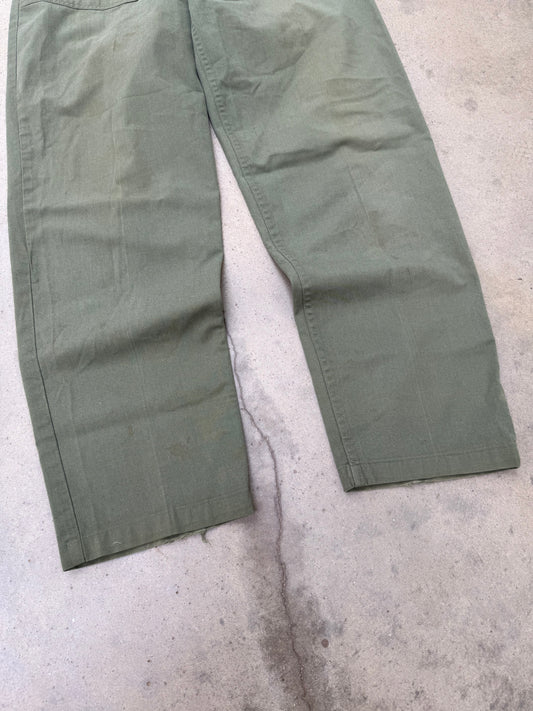 1970s OG507 Military Fatigue Pants - 32X30