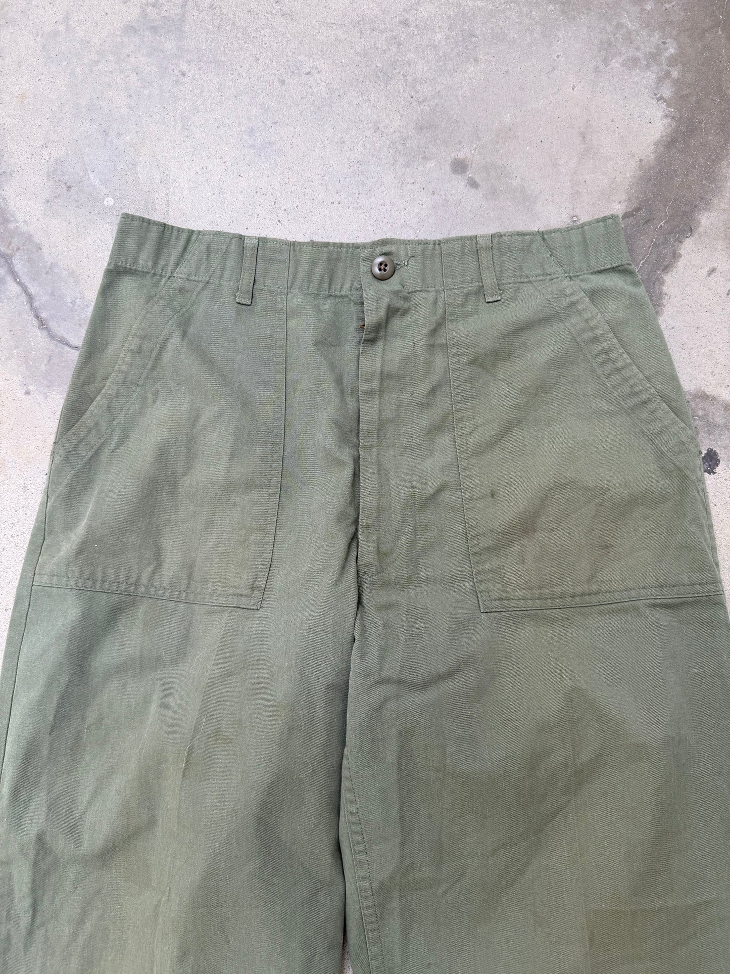 1970s OG507 Military Fatigue Pants - 32X30