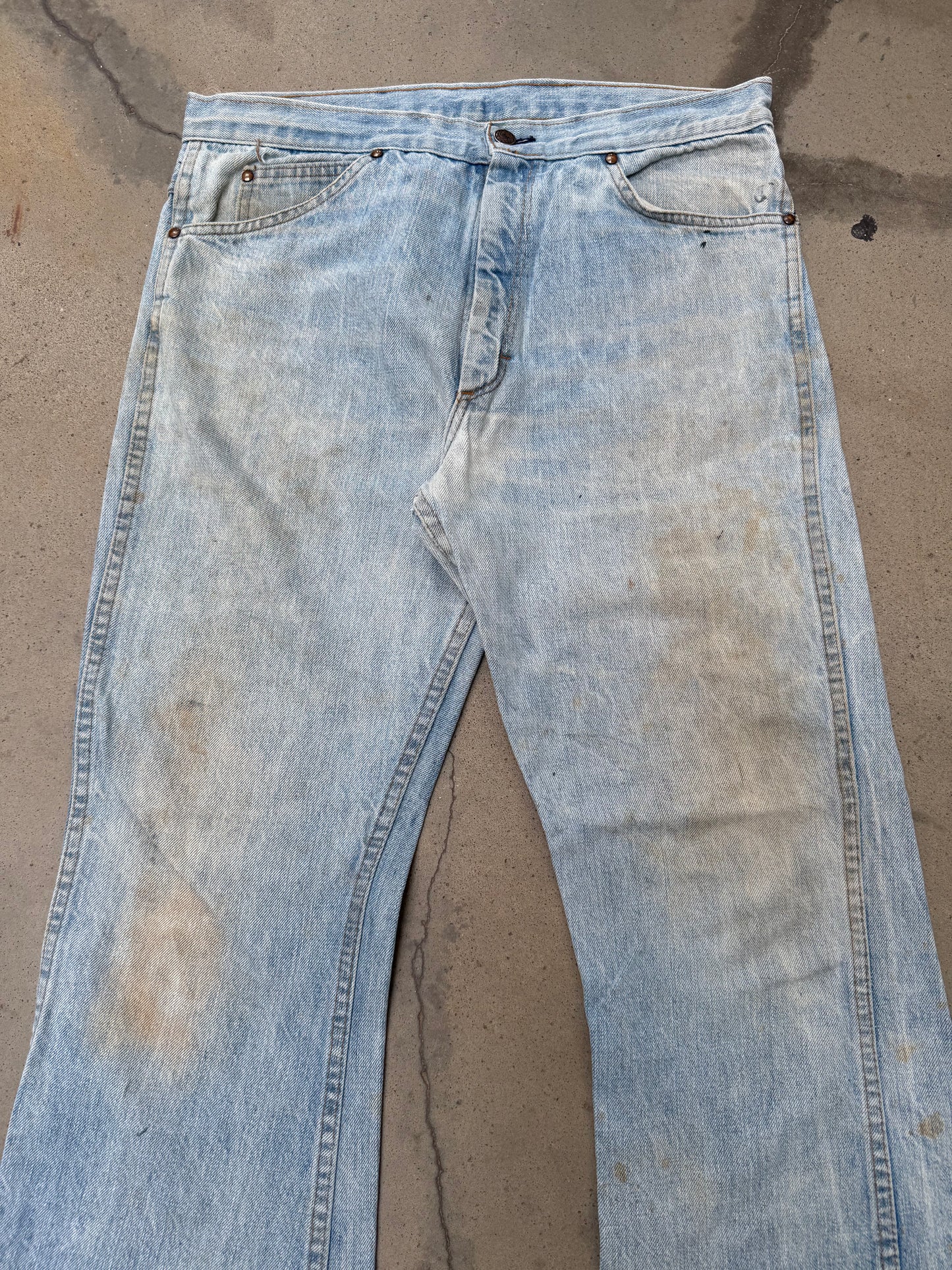 1970s Faded Bootcut Jeans - 34X30