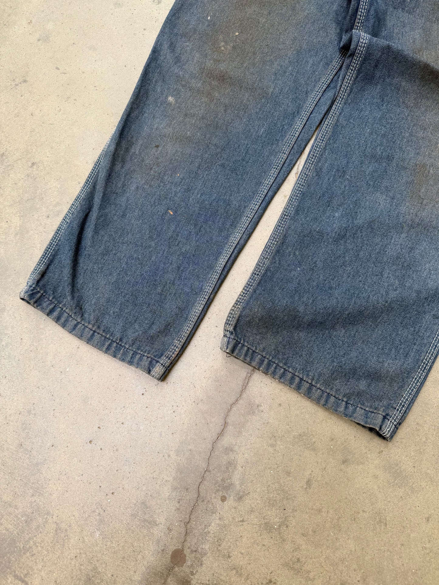 1980s Sears Dirty Mud Wash Carpenter Jeans - 36X28