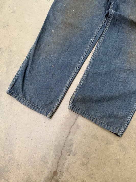 1980s Sears Dirty Mud Wash Carpenter Jeans - 36X28
