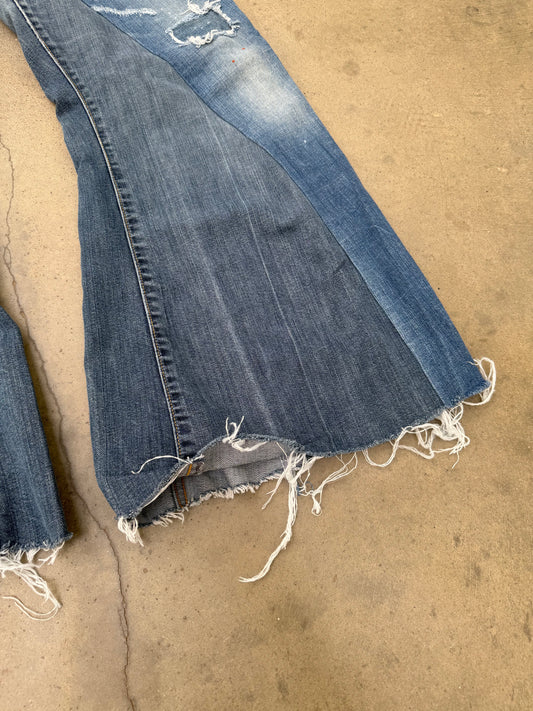 2000s DSQUARED2 Flared Low Rise Jeans - 32X29