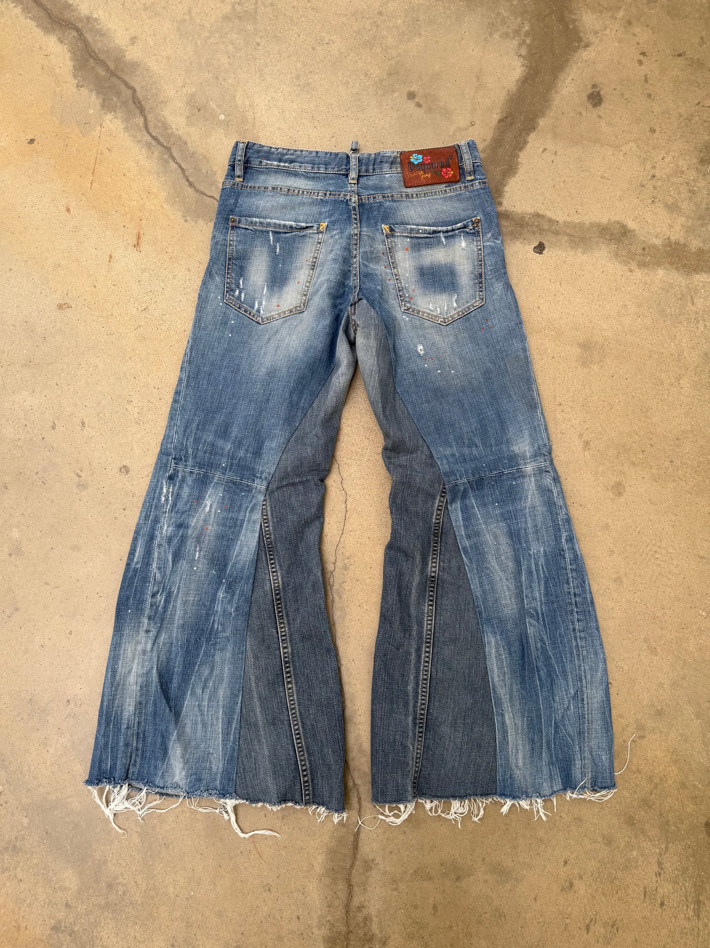 2000s DSQUARED2 Flared Low Rise Jeans - 32X29