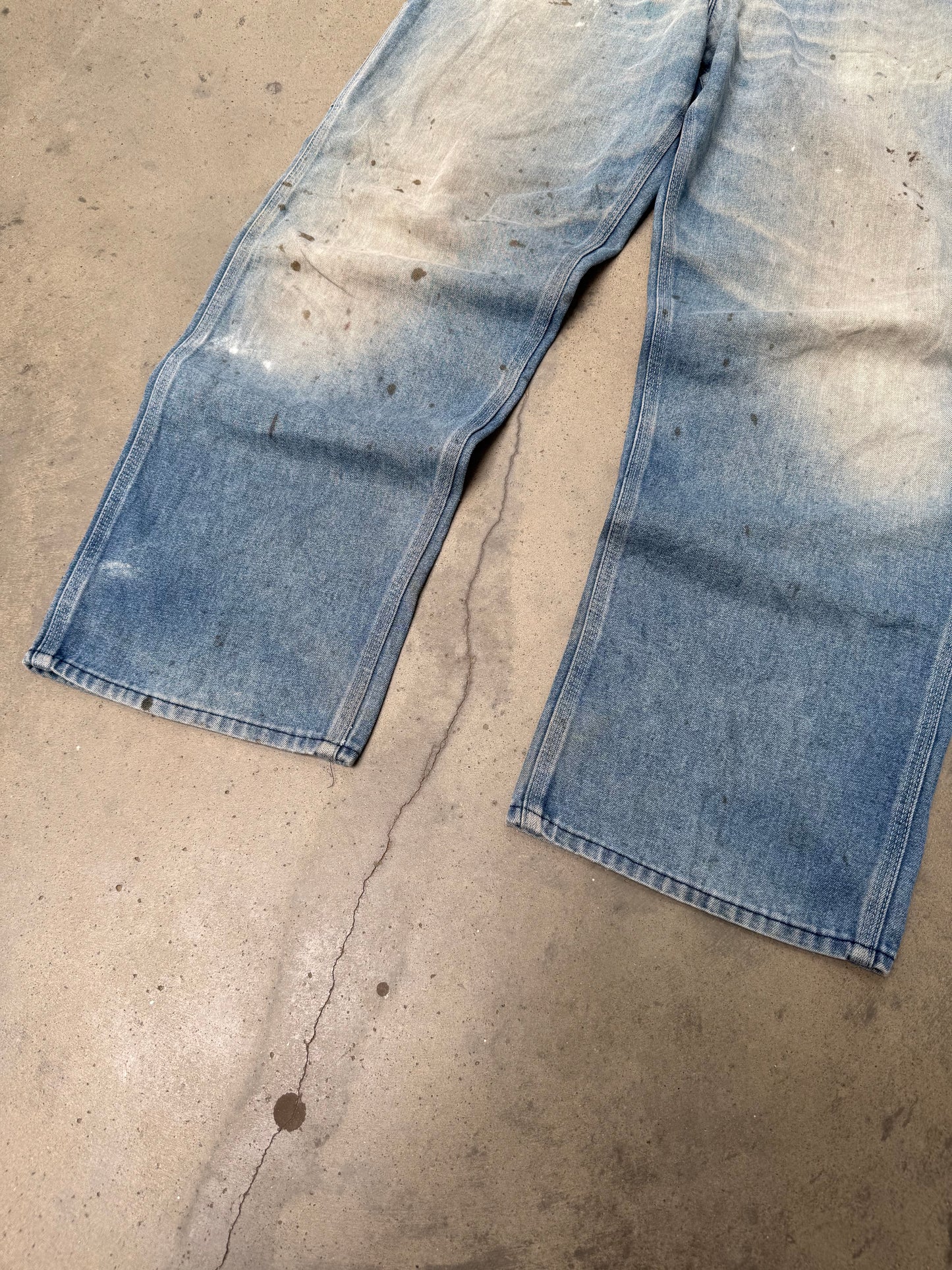 1980s Sears Faded & Dirty Carpenter Jeans - 34X29