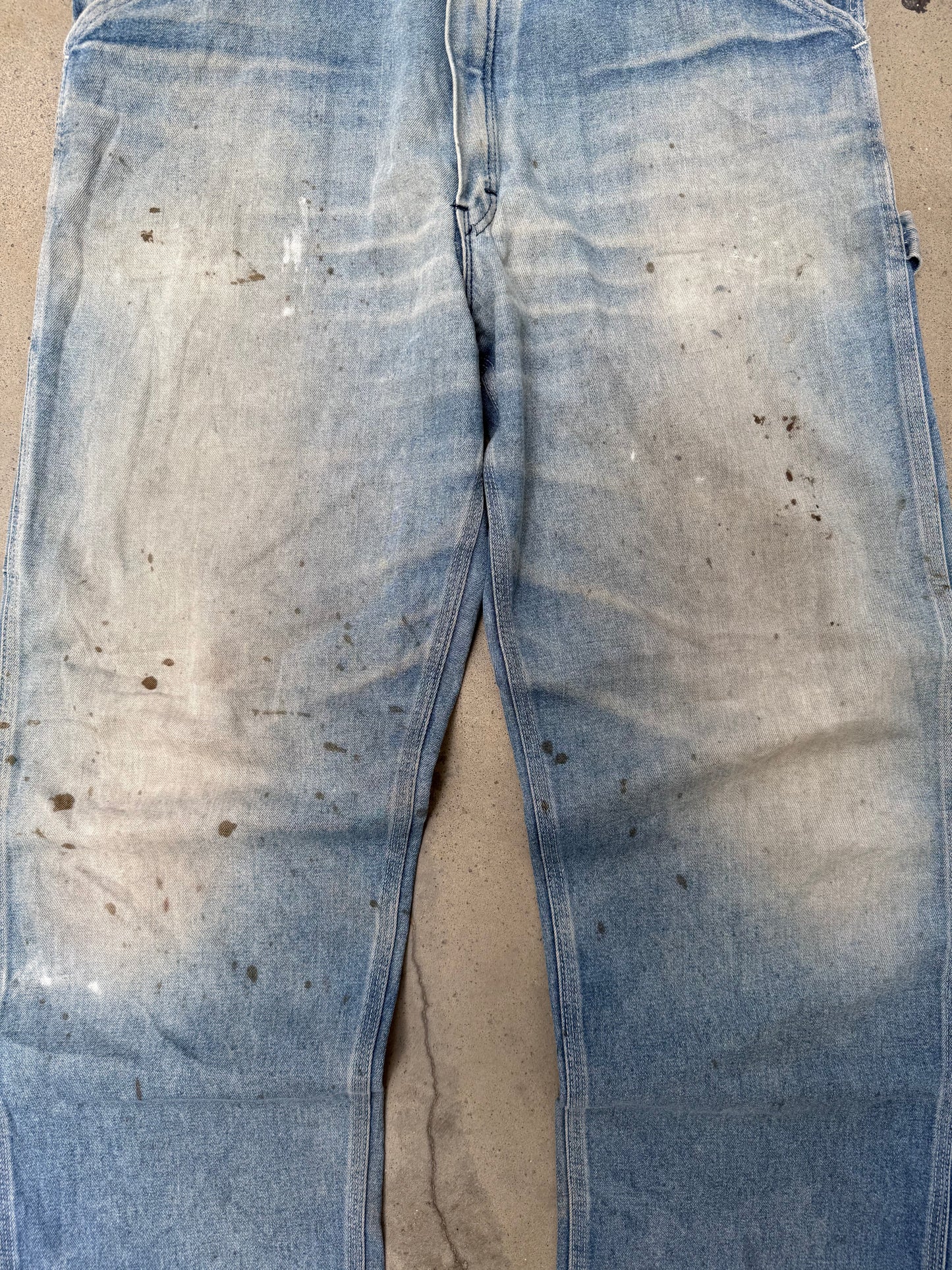1980s Sears Faded & Dirty Carpenter Jeans - 34X29