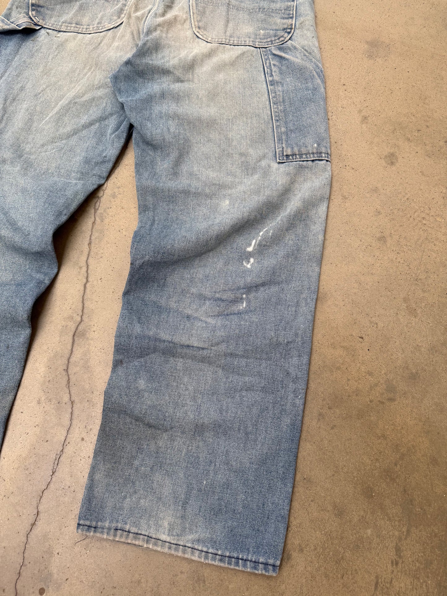 1980s Sears Faded & Dirty Carpenter Jeans - 34X29
