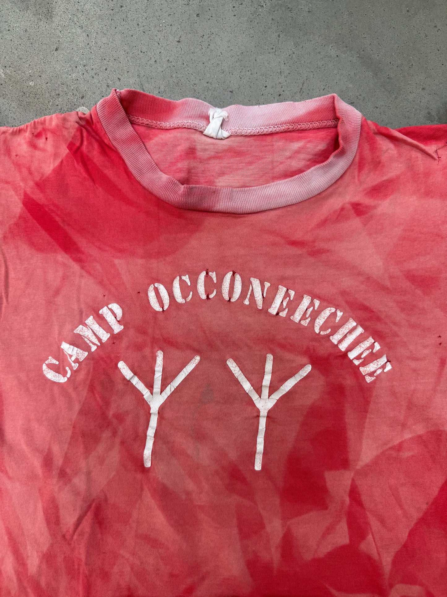 1970s Camp Occoneechee Sun Faded Tee - S