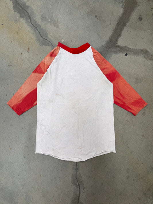 1970s Russell Sun Faded Raglan Baseball Tee - M