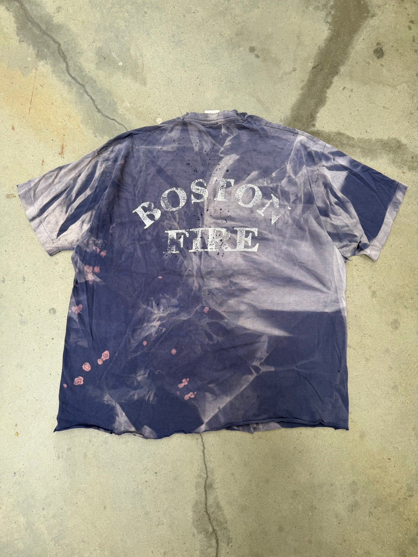 1990s Boston Fire Sun Faded Tee - XL