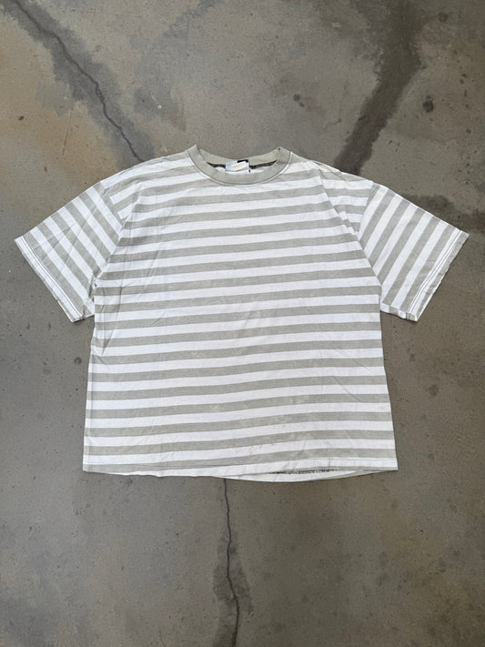 1990s Striped Boxy Tee - XL